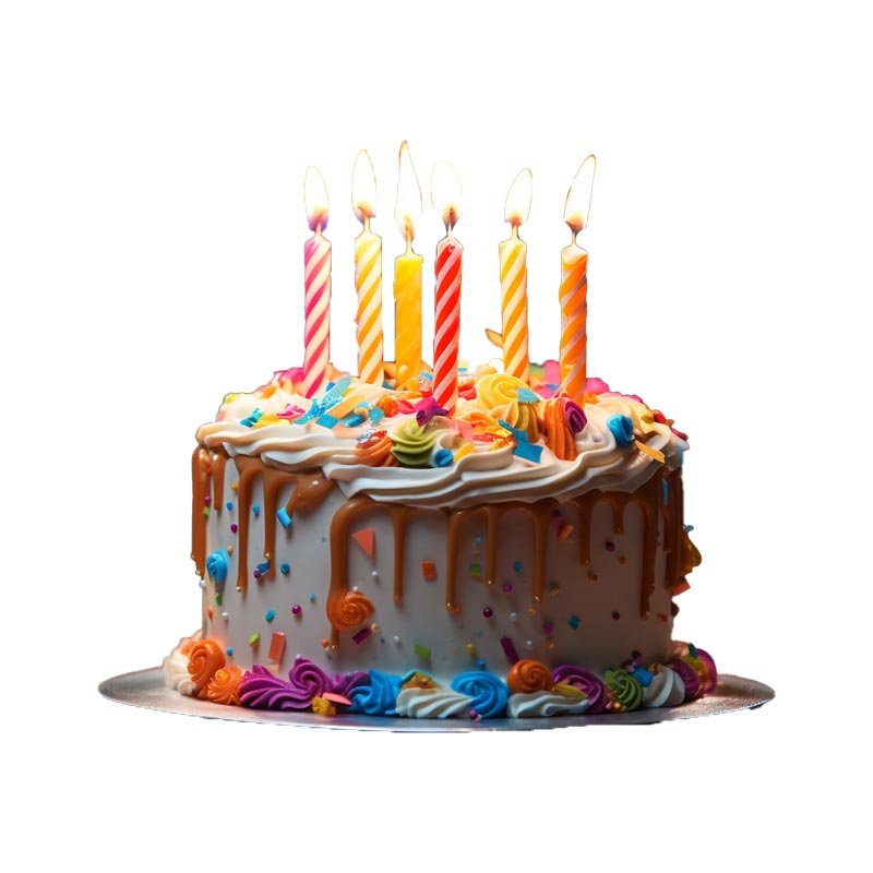 Colourful Caramel Cake