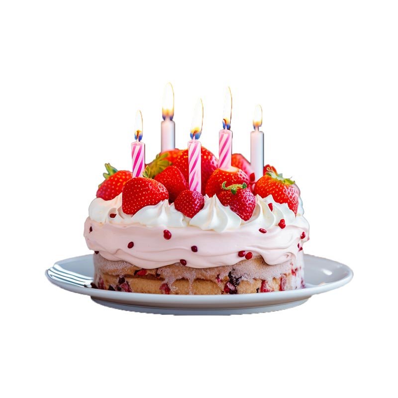 Naked Strawberry Cake