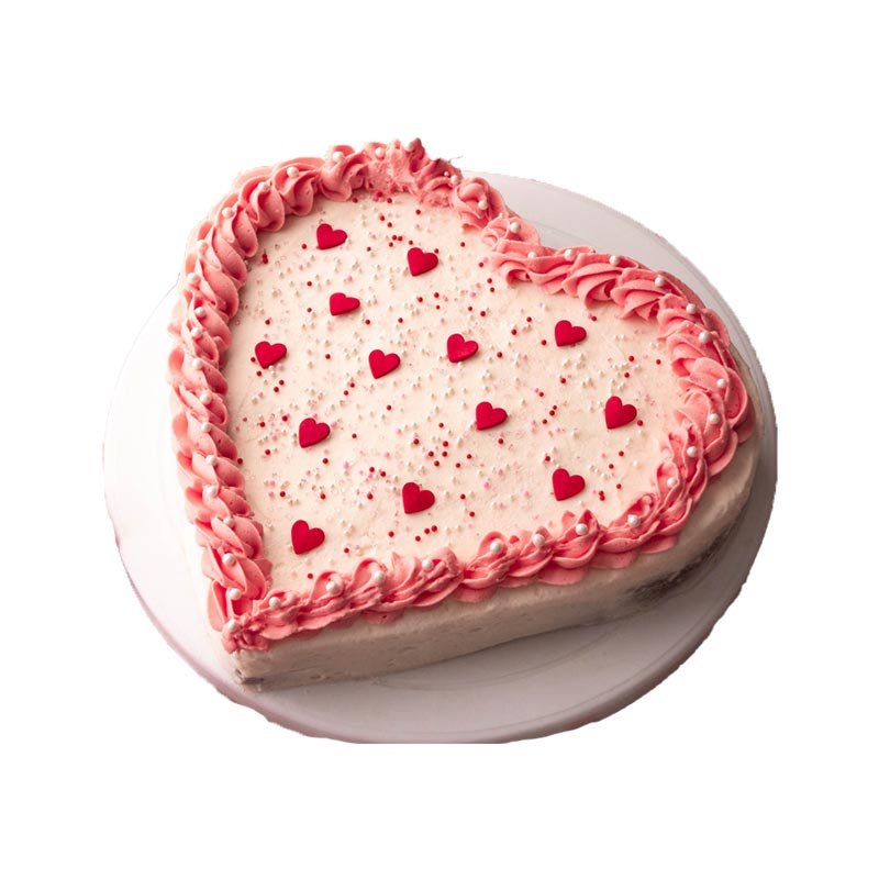 Pink Heart Cake-1