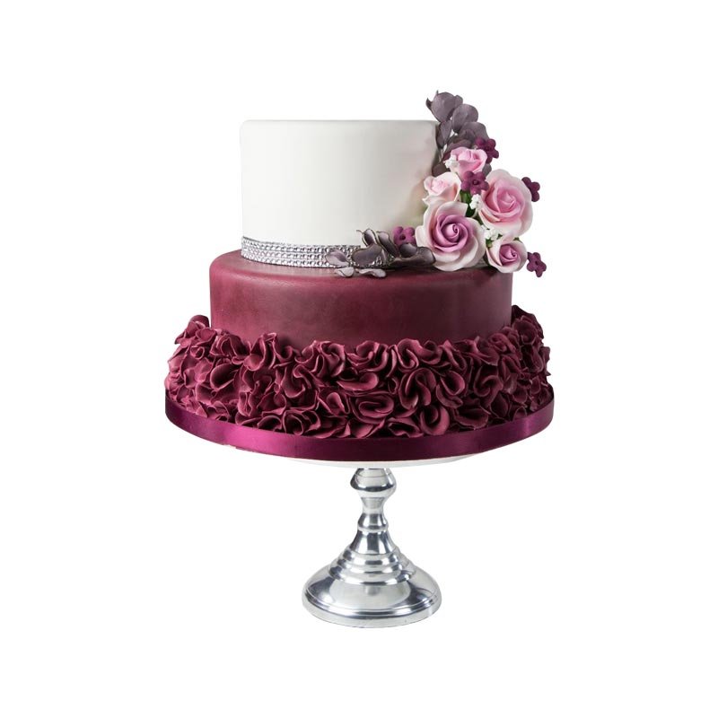2 Tier Stunning Wedding Cake 5