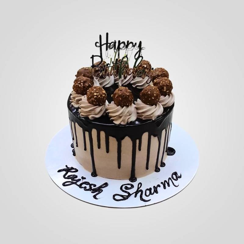 Indulgent Hazelnut Ferrero Rocher Cake