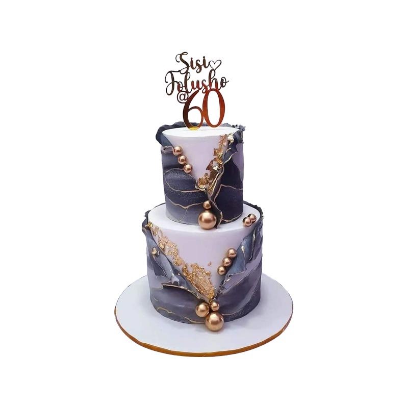 Luxurious Marble Cake Design