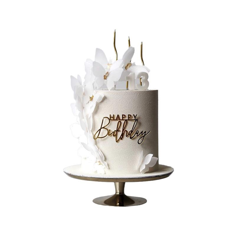 White Butterfly Cake
