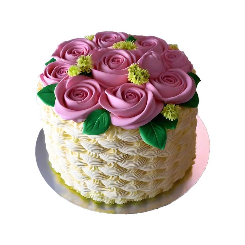 Attractive Flower Basket Cake