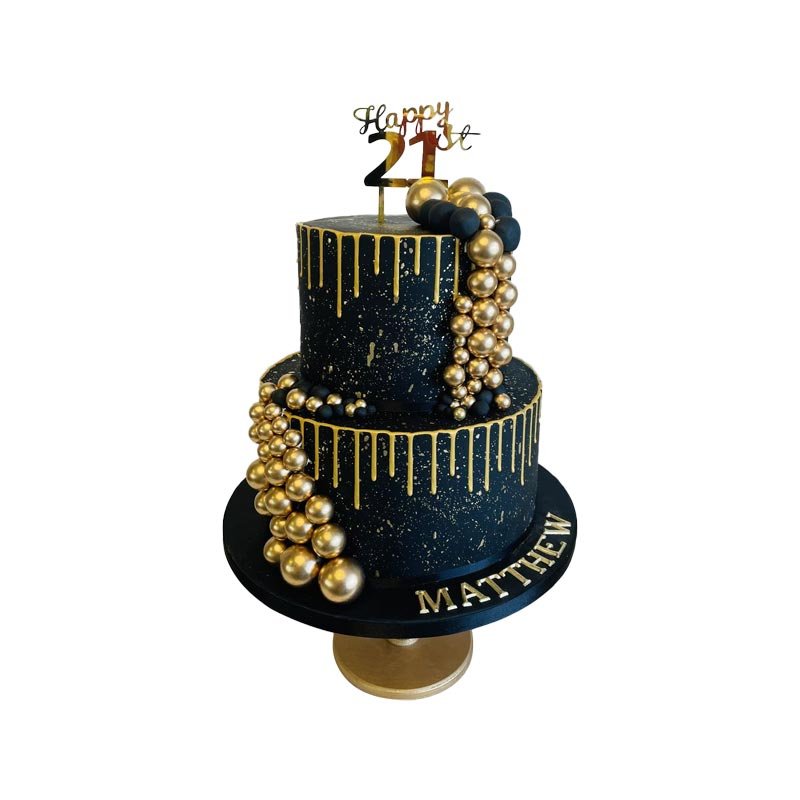 2 Tier Black And Gold Theme