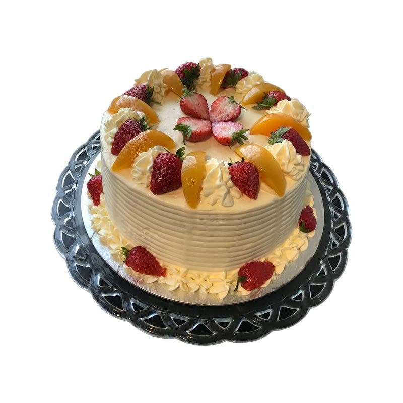 Delightful Strawberry Orange Fruit Cake