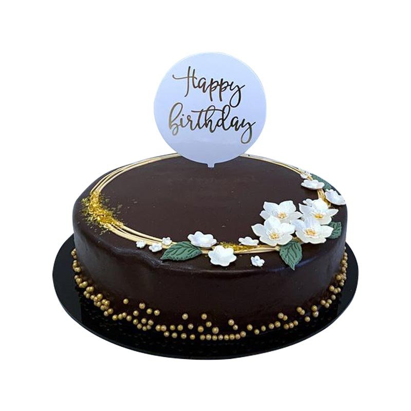 Elegant Choco With Fondant Flower
