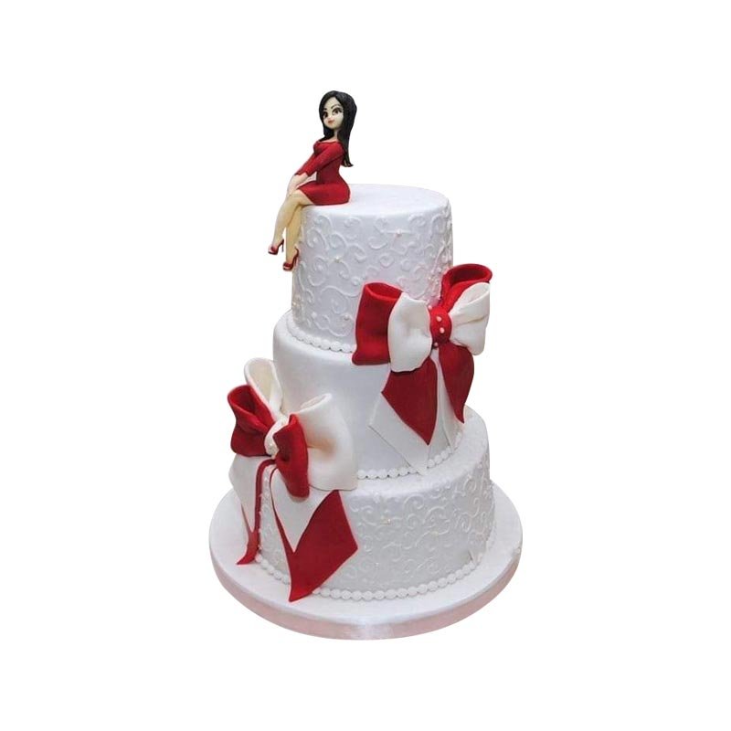 Gorgeous Lady 3 Tier Cake