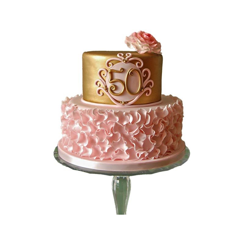Delightful 2 Tier Fancy Cake 1