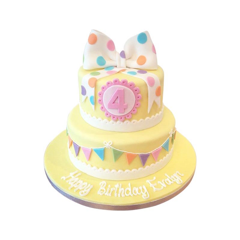 2 Tier Bow Cake