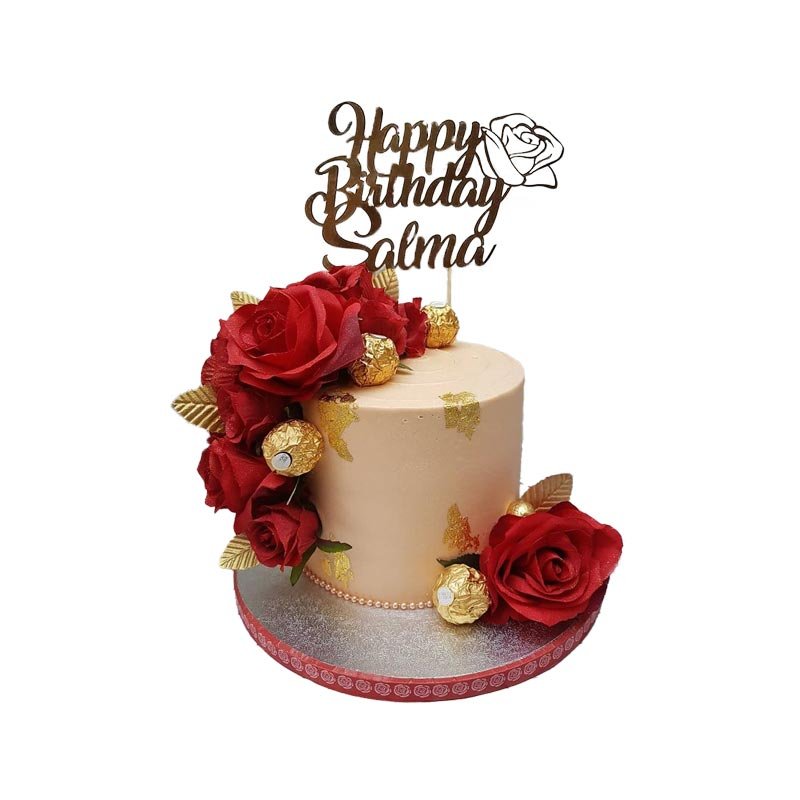Red Rose Theme Cake