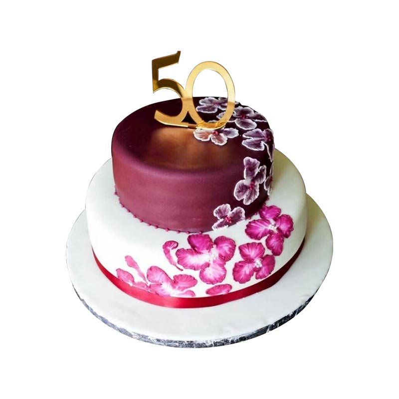 2 Tier Fancy Cake 2