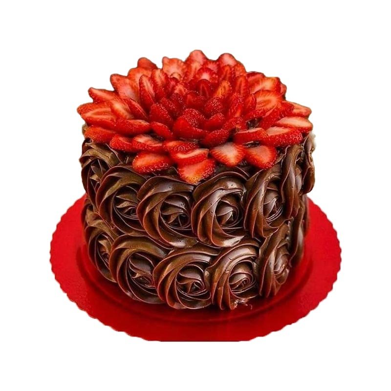 Choco Rosette With Strawberry