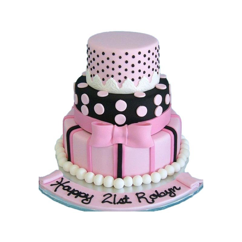 Black and Pink Cake