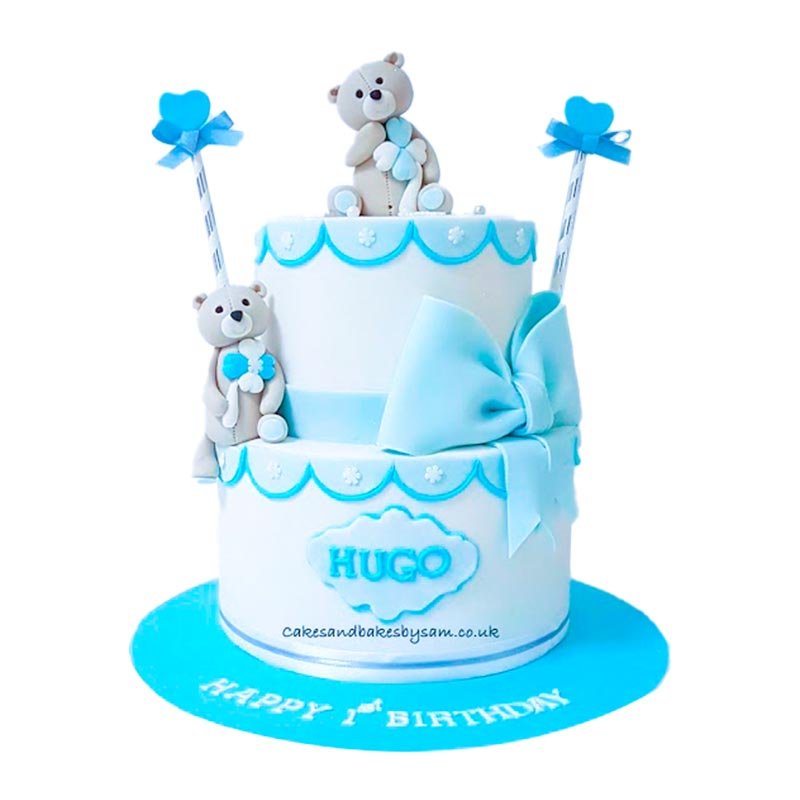 Teddy Bear 2 Tier Cake-2