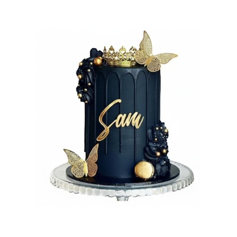 Black Crown Cake
