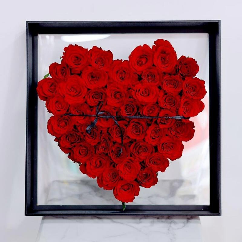 Red Heart Acrylic Box