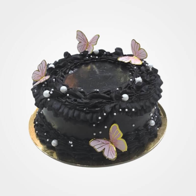 Black Butterfly Cake