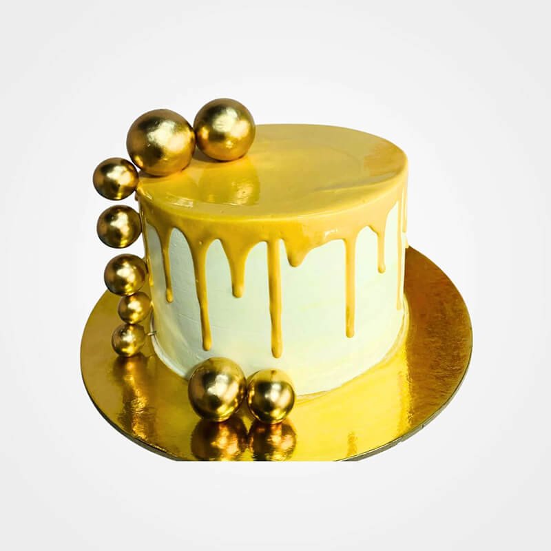 Gold Drip Cake