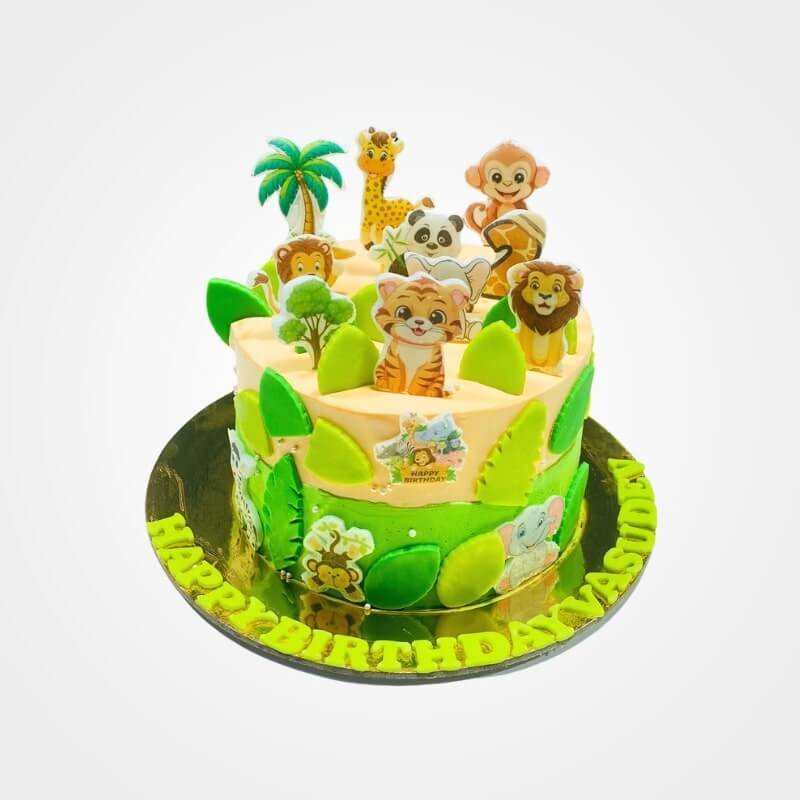 Jungle Theme Cake