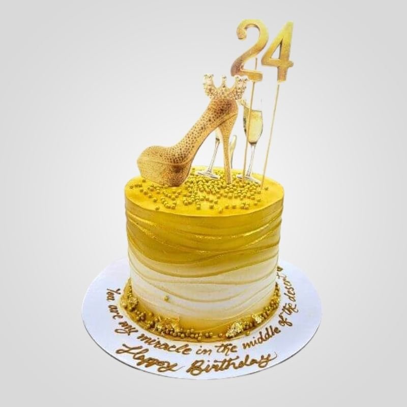 Glamorous Gold Cake