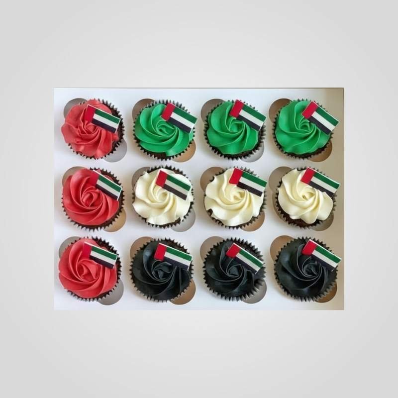 National Theme cup cake