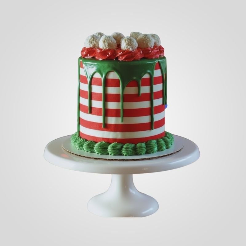 Christmas Candy Cane Cake