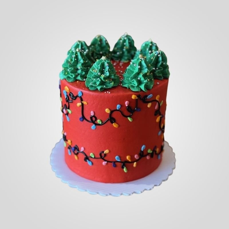 Christmas Lights Cake
