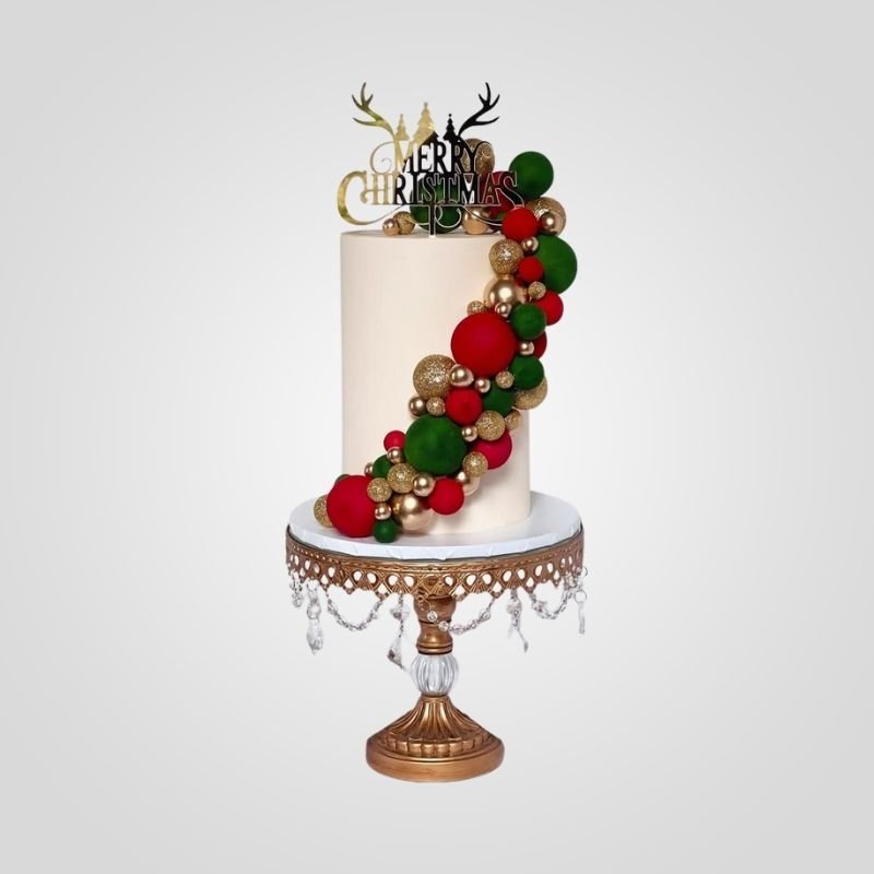 Christmas Ornament Garland Cake