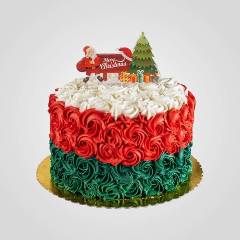 Christmas Rosette Cake