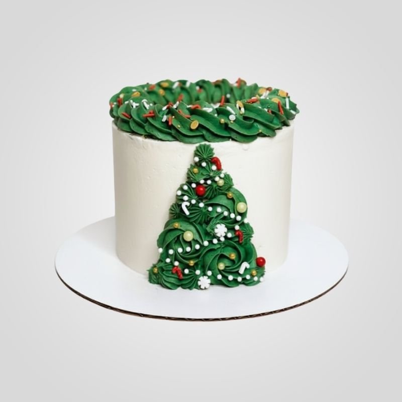 Christmas tree cake