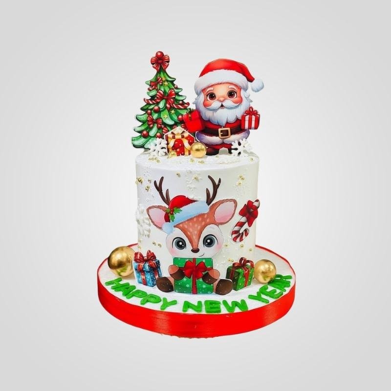 New Year Christmas cake
