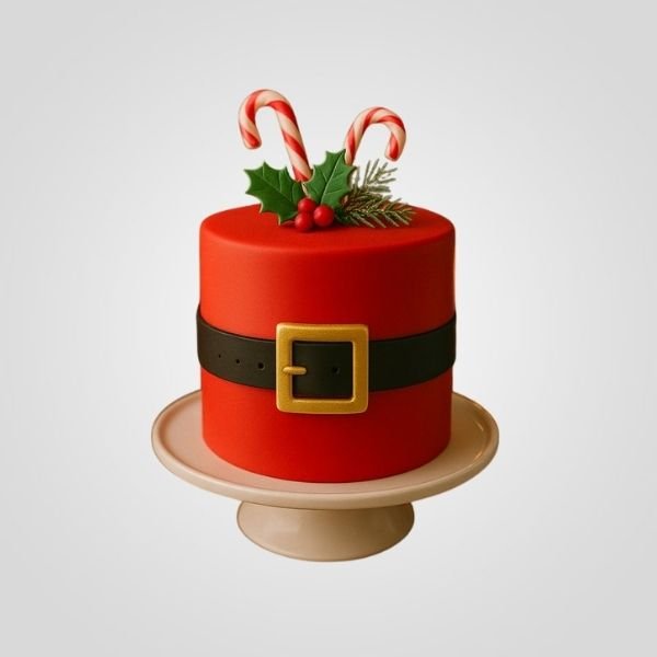 Santa belt cake