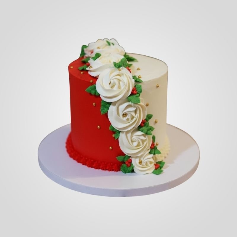 Modern Christmas cake