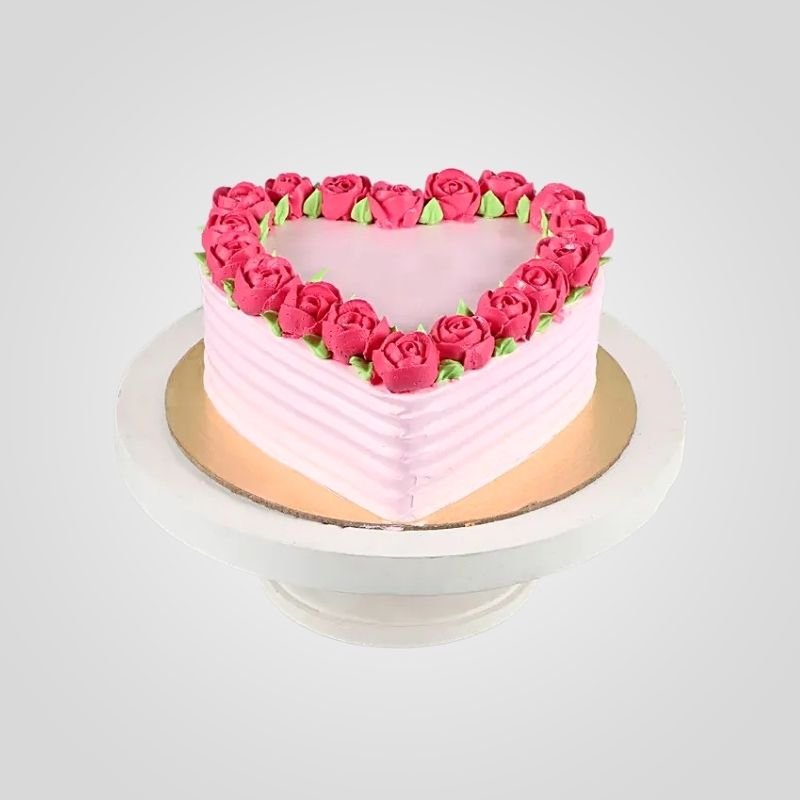 Rose Heart Cake