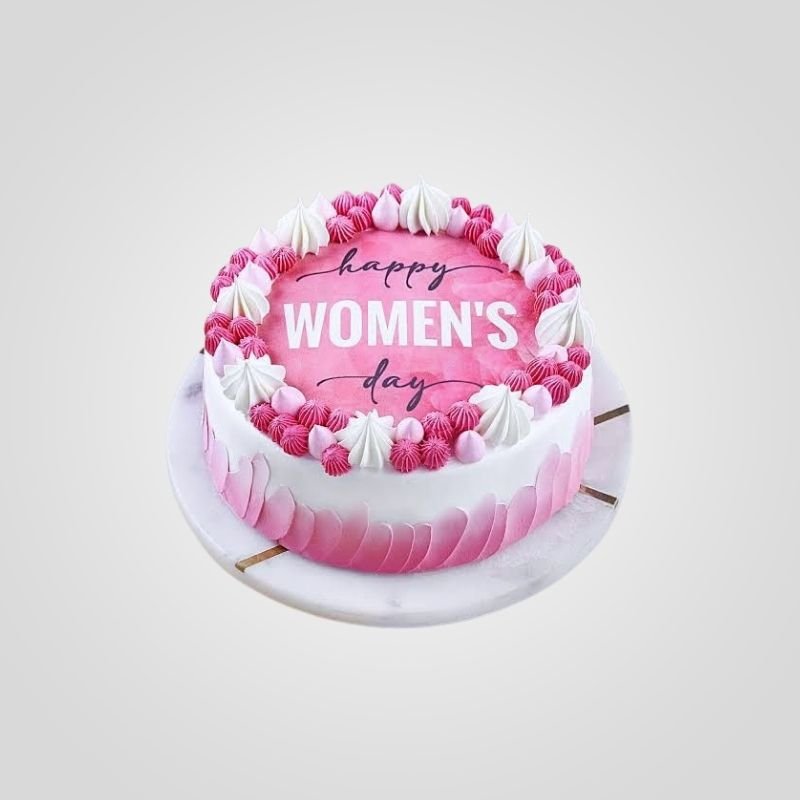 Pink Delight Women's Day Cake