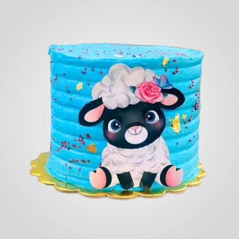 Lamb Print Cake