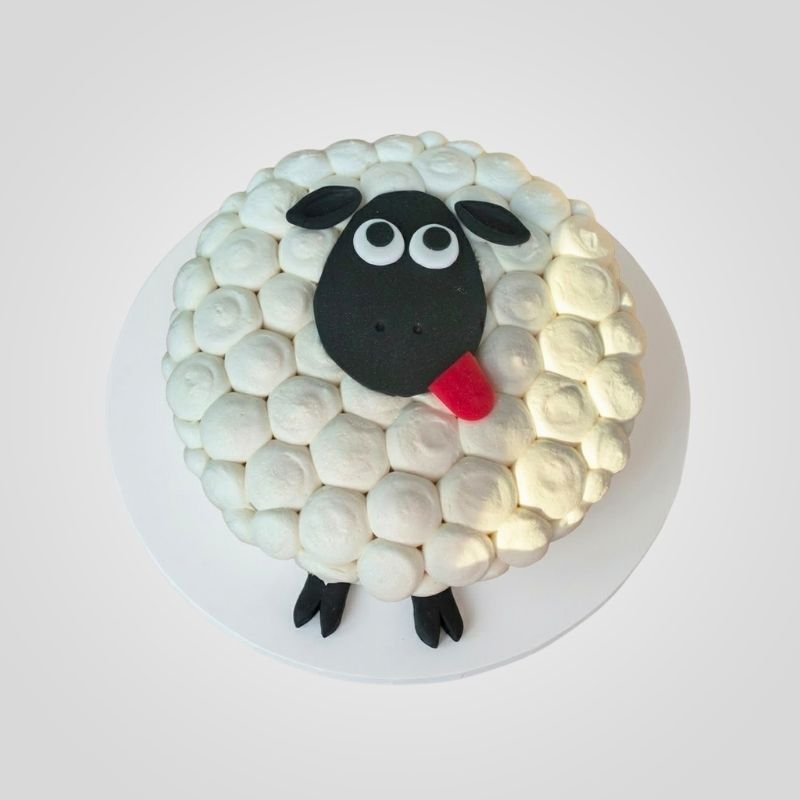 Marshmallow Sheep Cake