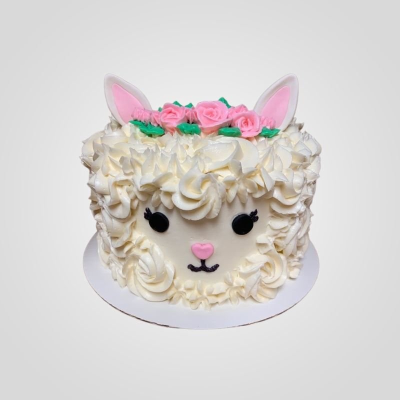 Boho llama cake
