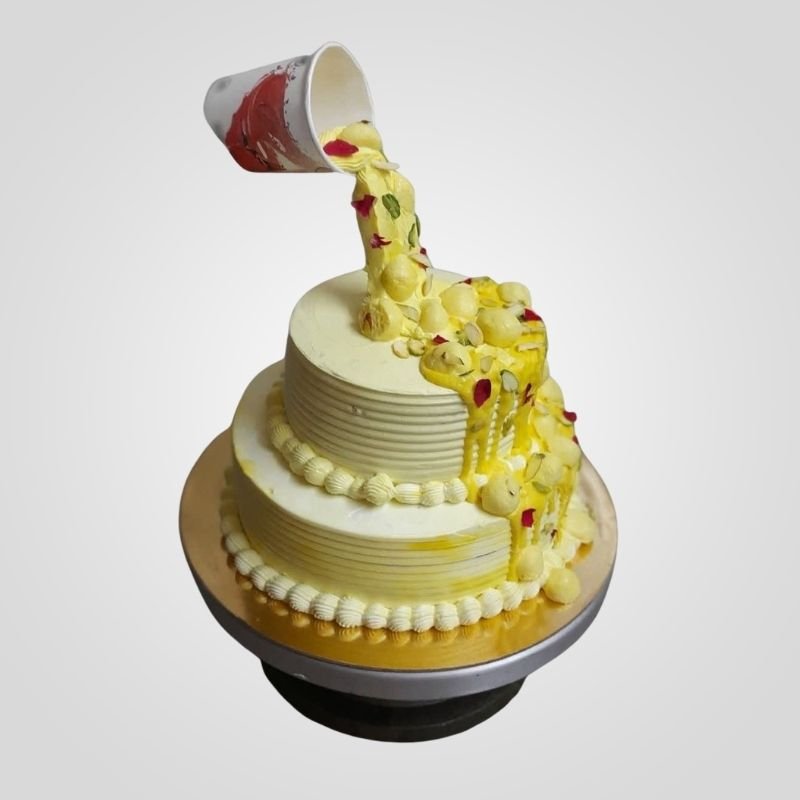 Anti-Gravity Rasmalai Cake