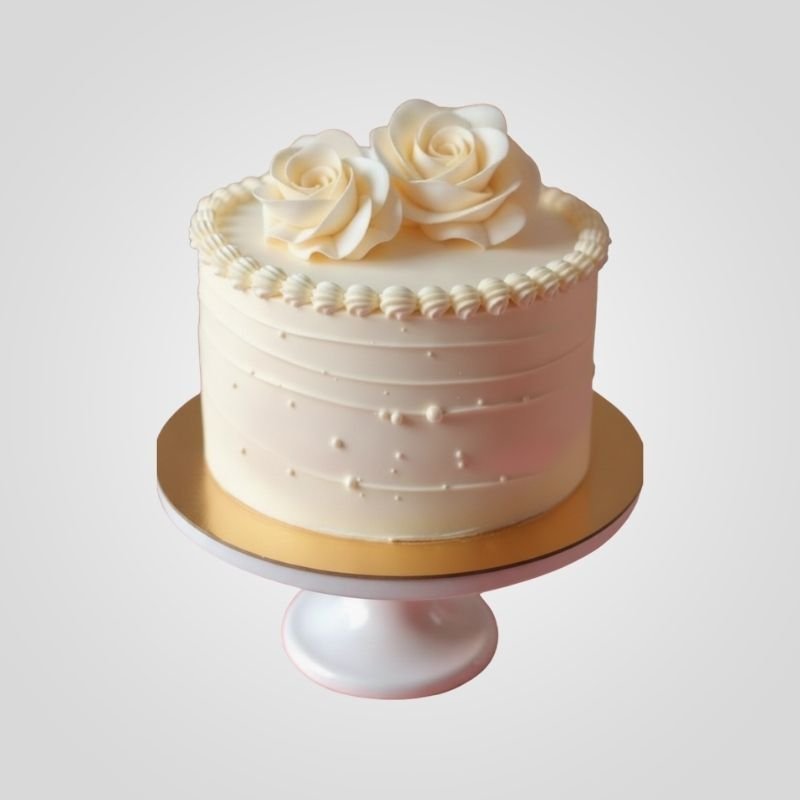 Classic Rose Pearl Cake