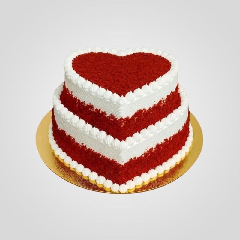 The Red Velvet Heart Layer Cake