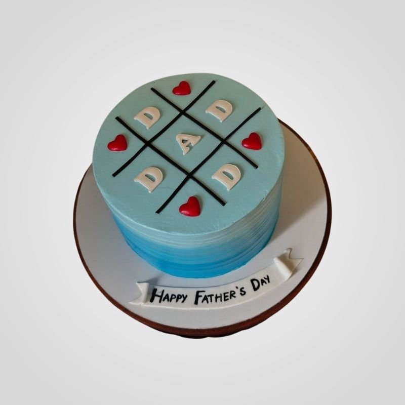 Tic-Tac-Toe Dad Cake